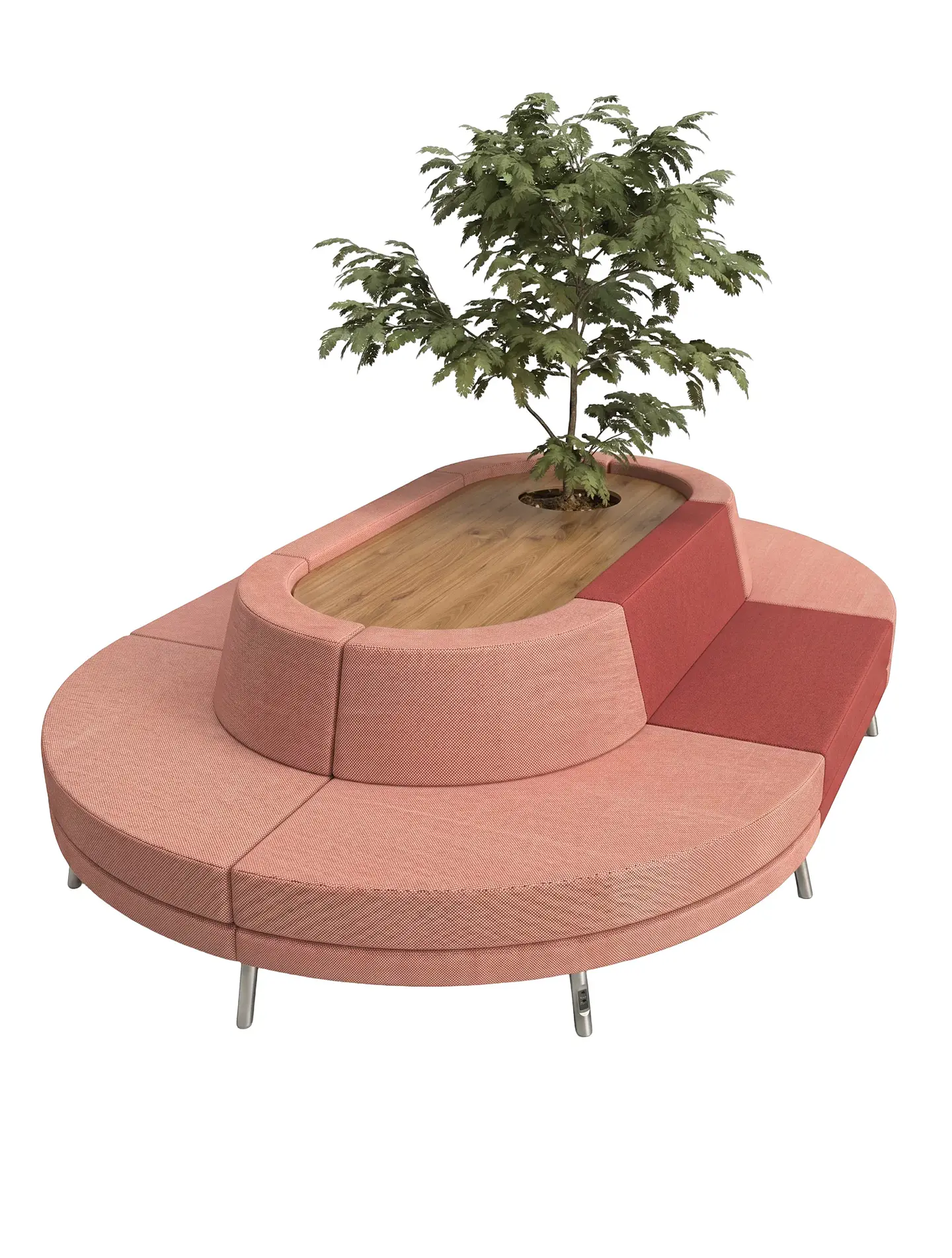 Sofá Circular Modular Smooth Linear MD018 - Formas Home 3