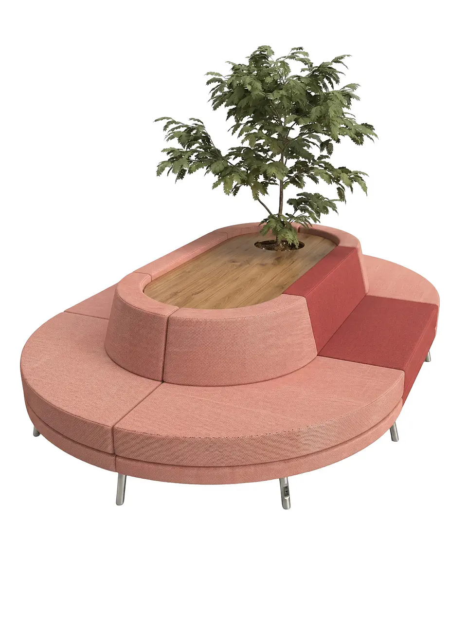 Sofá Circular Modular Smooth Linear MD018 - Formas Home 3