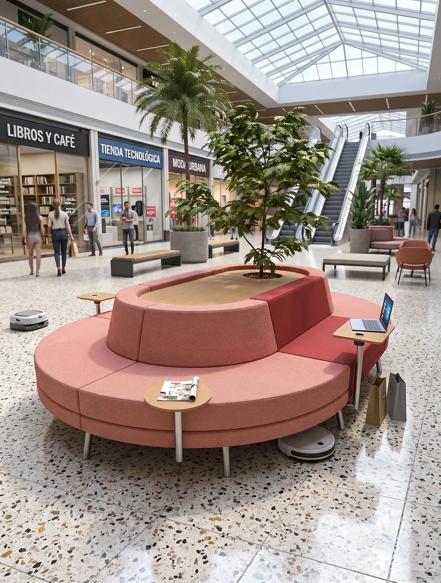 Sofá Circular Modular Smooth Linear MD018 - Formas Home 2