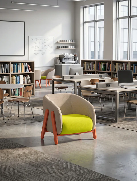 Butaca Gerencial BS011 Smooth Linear - Diseño Bicolor Ergonómico