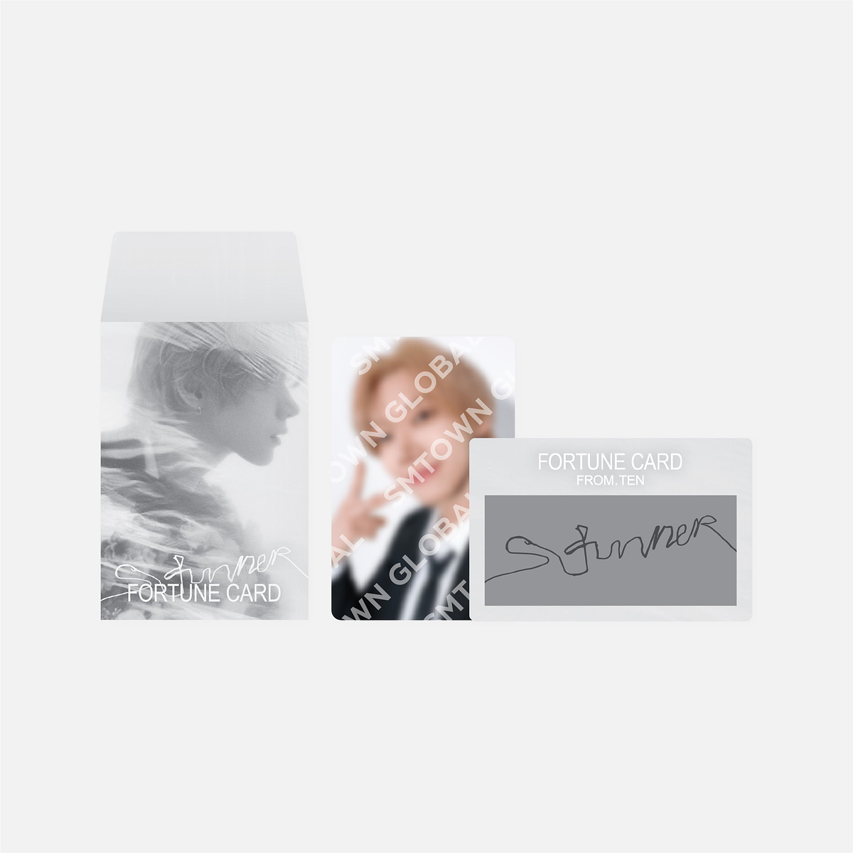 FORTUNE SCRATCH CARD SET - 2025 TEN CONCERT 1001 MOVEMENT 'STUNNER' IN SEOUL MD 1