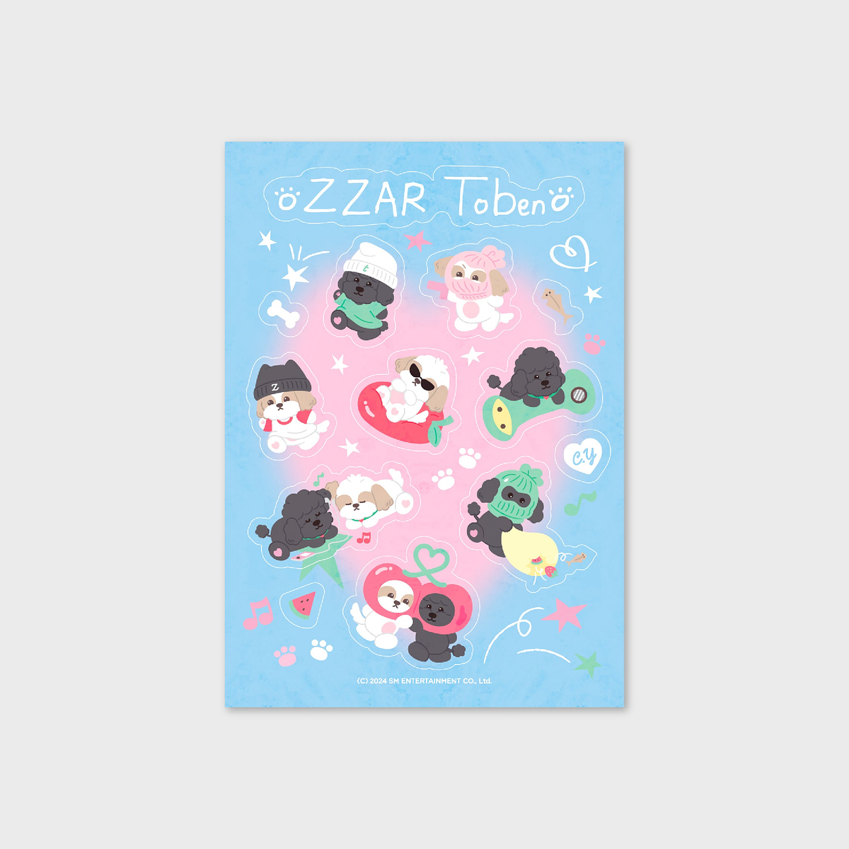 REMOVABLE STICKER [A ver.] - 2024 CHANYEOL LIVE TOUR : 都市風景 (City-scape) MD 2