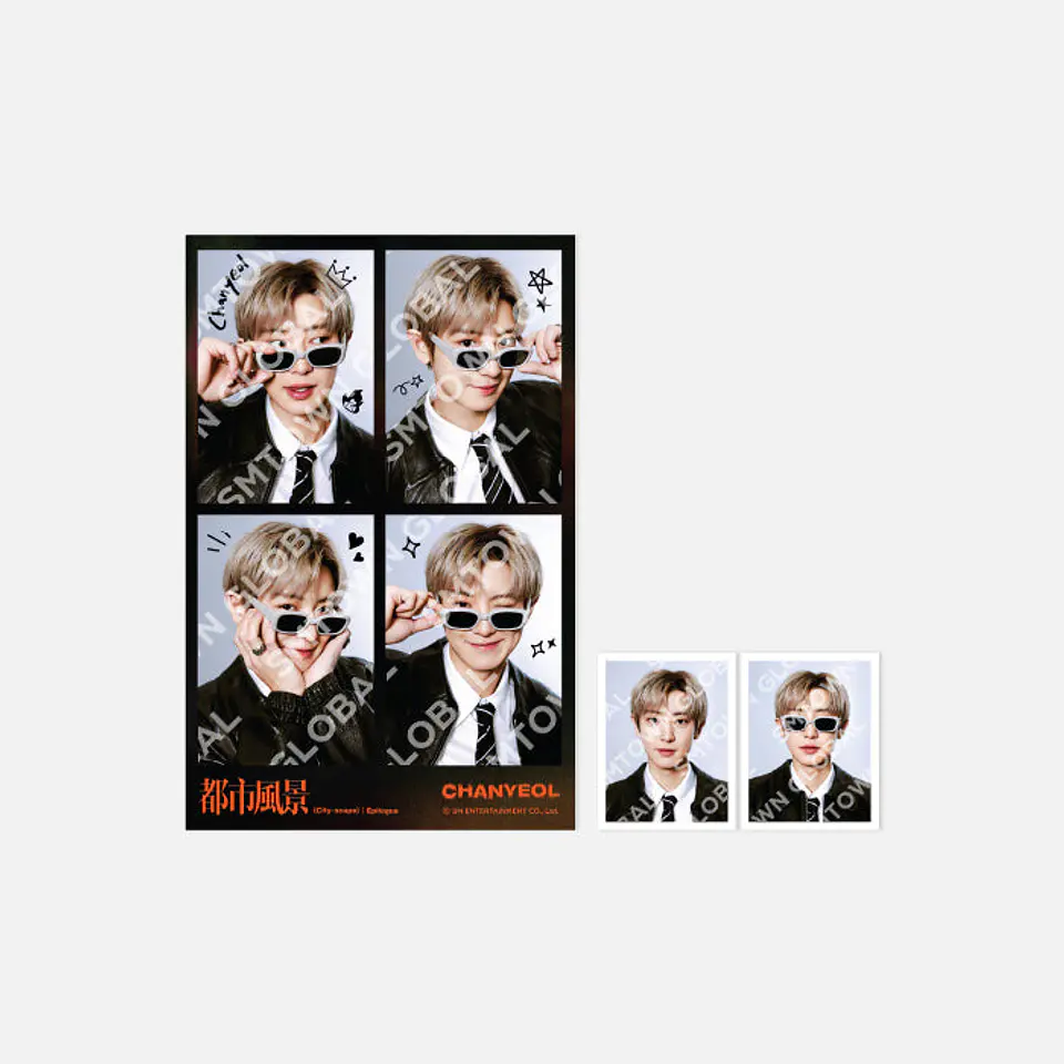 4 CUT + ID PHOTO SET - 2025 CHANYEOL LIVE TOUR : 都市風景 (City-scape)│Epilogue MD 1