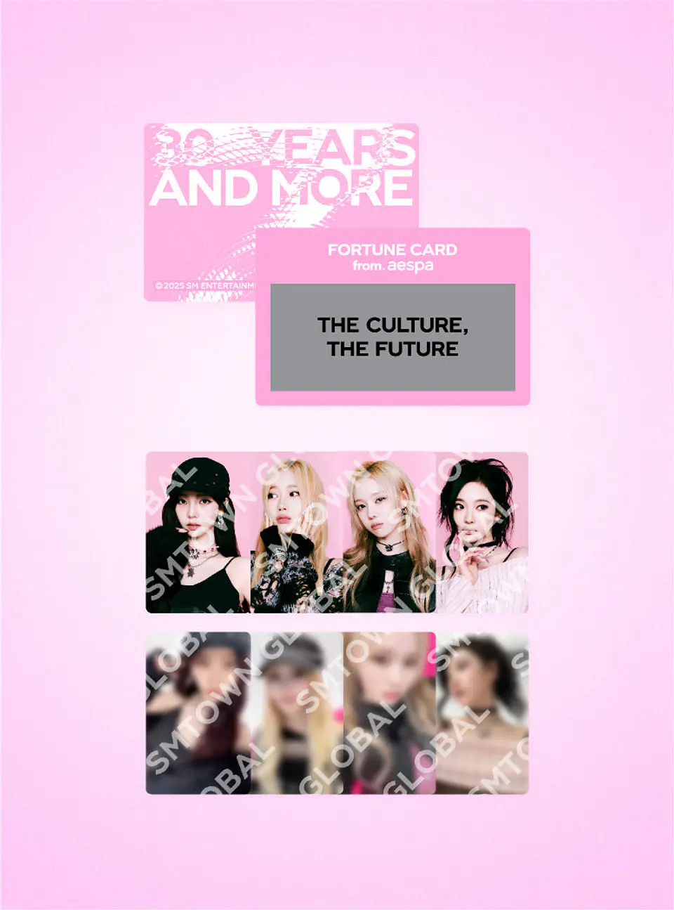 FORTUNE SCRATCH CARD SET_aespa - SMTOWN LIVE 2025 MD 1