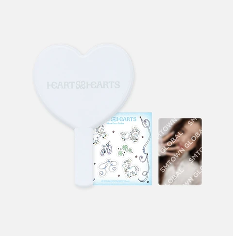 HAND MIRROR SET - Hearts2Hearts - The 1st Single 'The Chase'