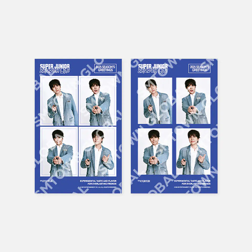 4 CUT PHOTO SET - 2025 SM ARTIST SEASON'S GREETINGS MD 1