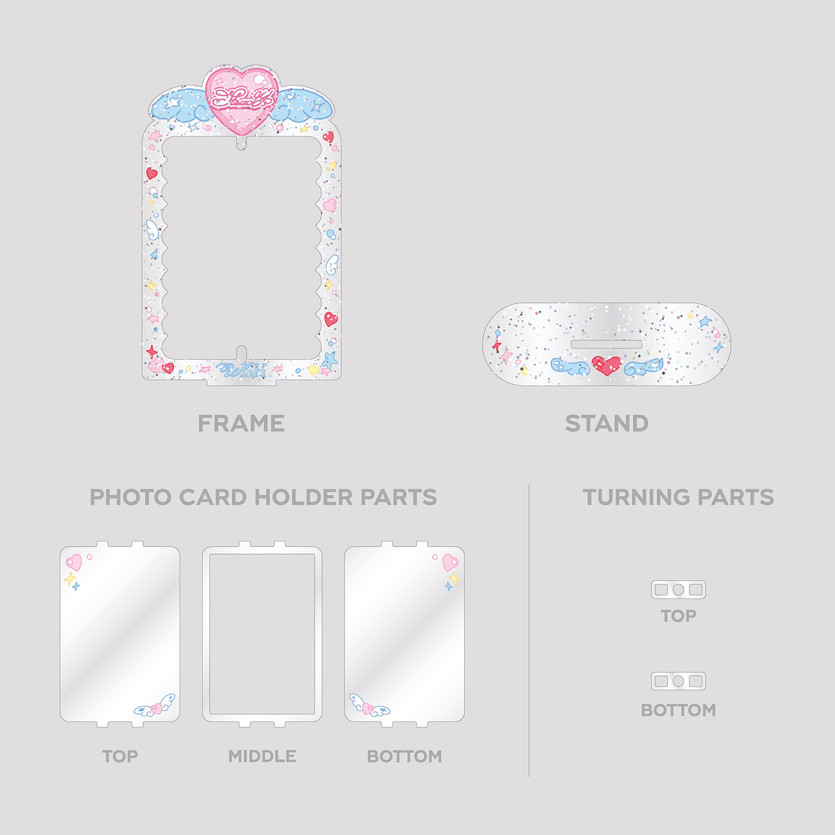 ACRYLIC TURNING STAND SET - NCT WISH 'LET'S GO STEADY' POP-UP MD 6