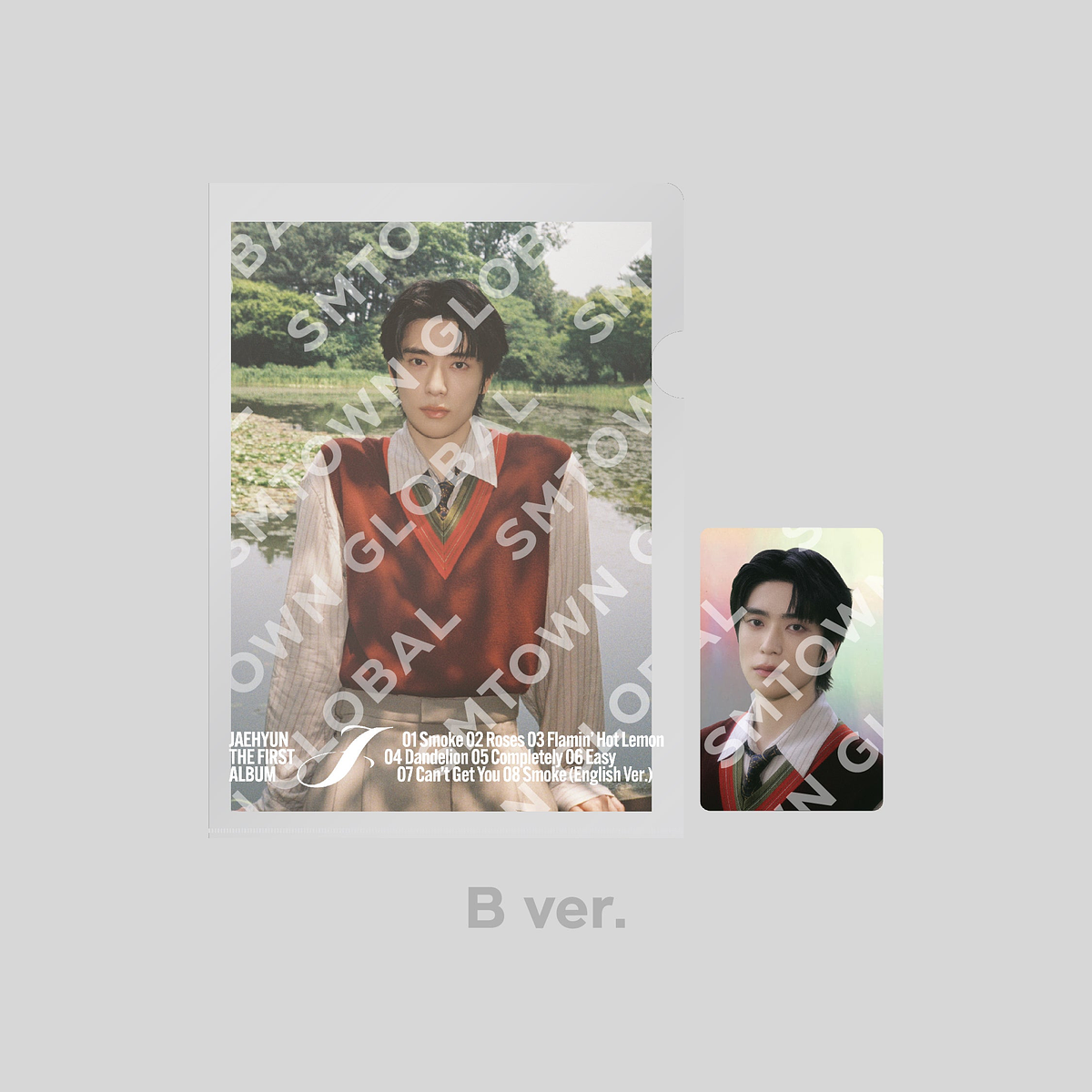 POSTCARD + HOLOGRAM PHOTO CARD SET - JAEHYUN 'J - The 1st Album' MD 4