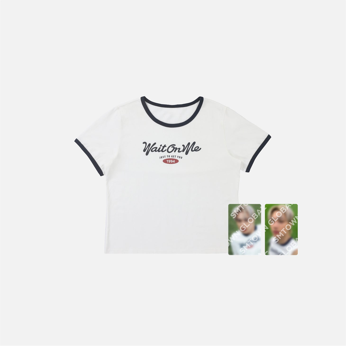 CROP RINGER T-SHIRT SET - KAI The 4th Mini Album 'Wait On Me' MD 1