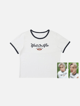 CROP RINGER T-SHIRT SET - KAI The 4th Mini Album 'Wait On Me' MD
