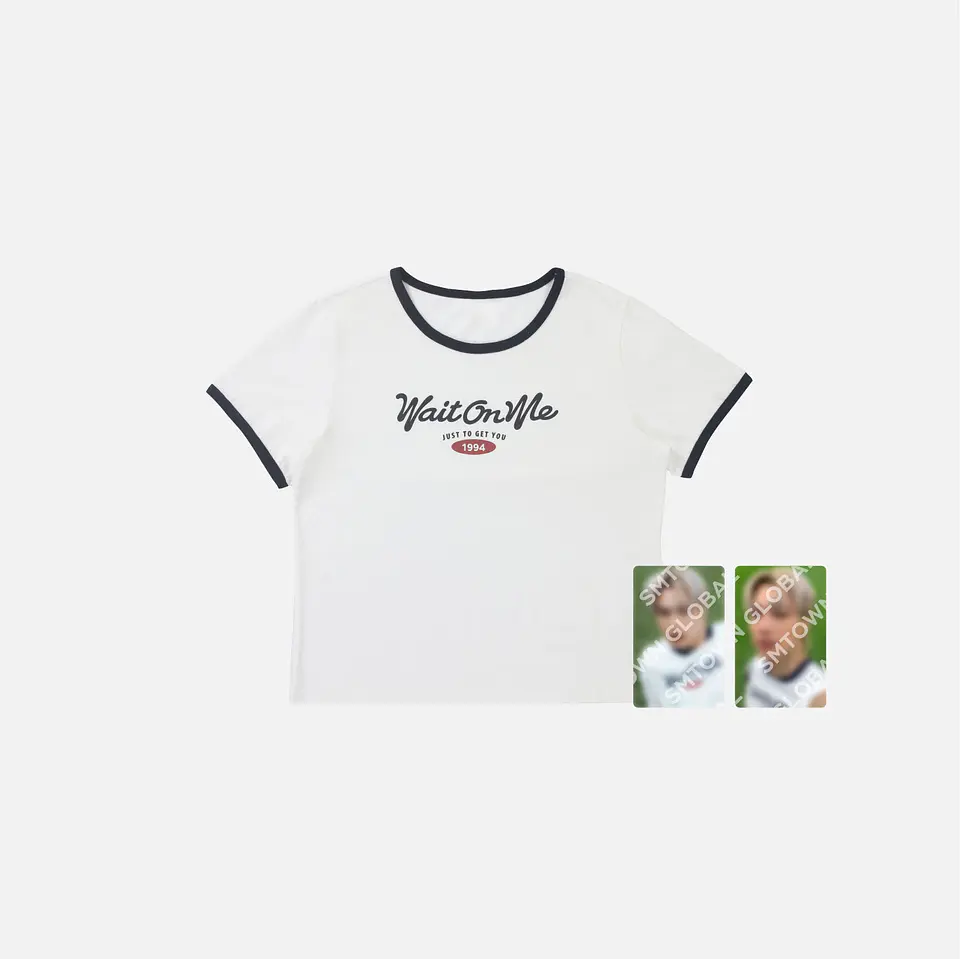 CROP RINGER T-SHIRT SET - KAI The 4th Mini Album 'Wait On Me' MD 1