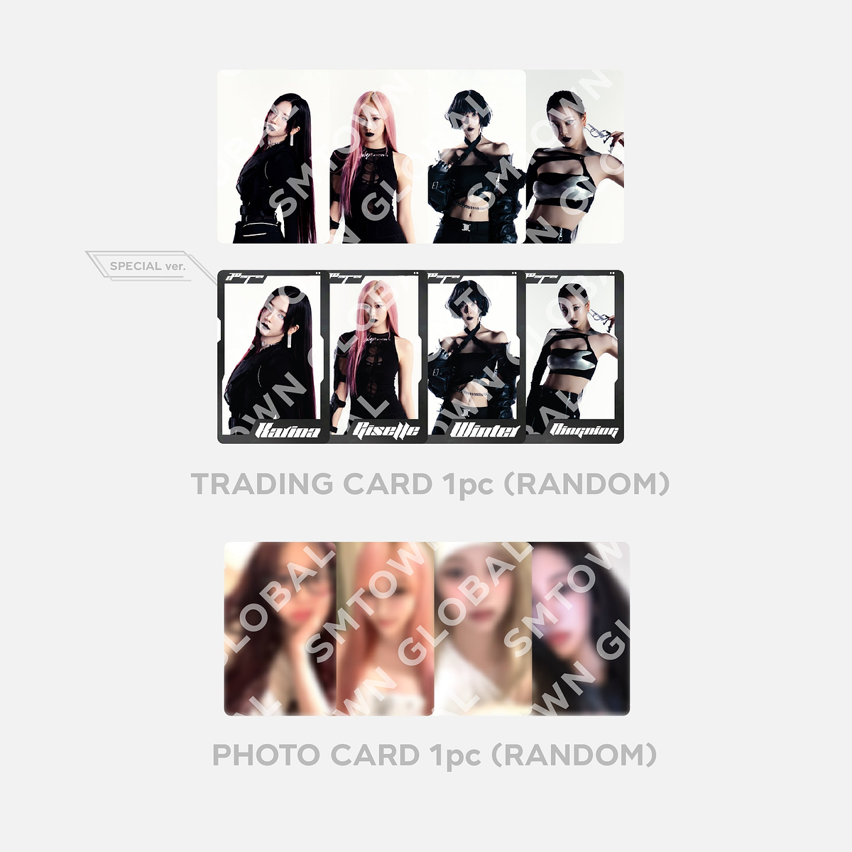 RANDOM TRADING CARD SET_B ver. - aespa WEEK - #Whiplash_mood POP-UP MD 3