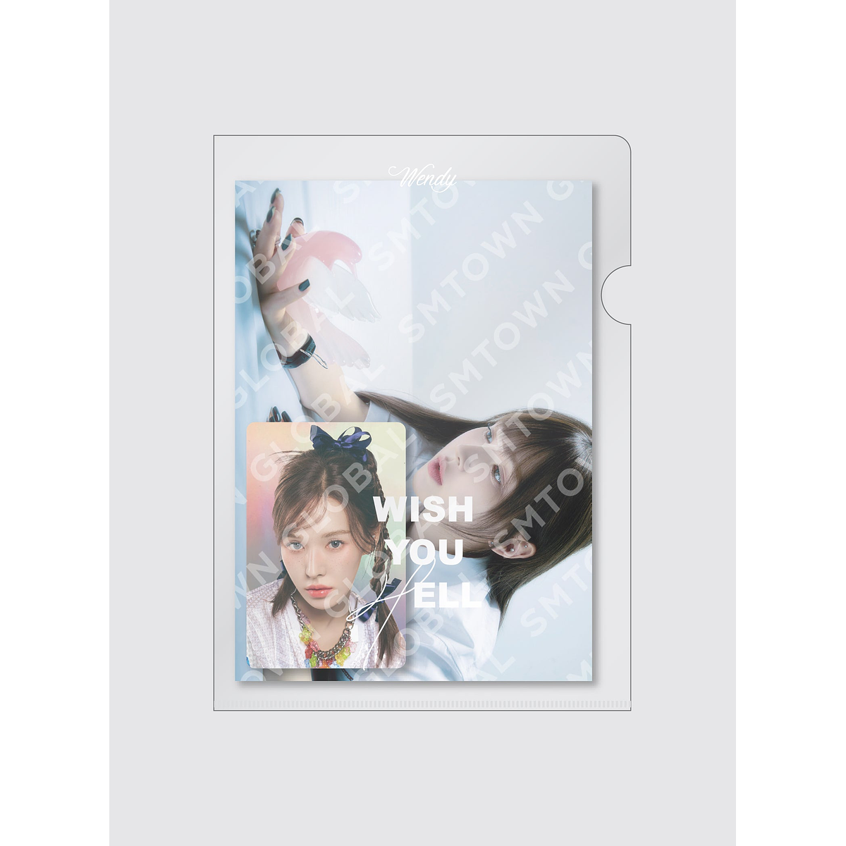 POSTCARD + HOLOGRAM PHOTO CARD SET - WENDY 'Wish You Hell - The 2nd Mini Album' MD 1