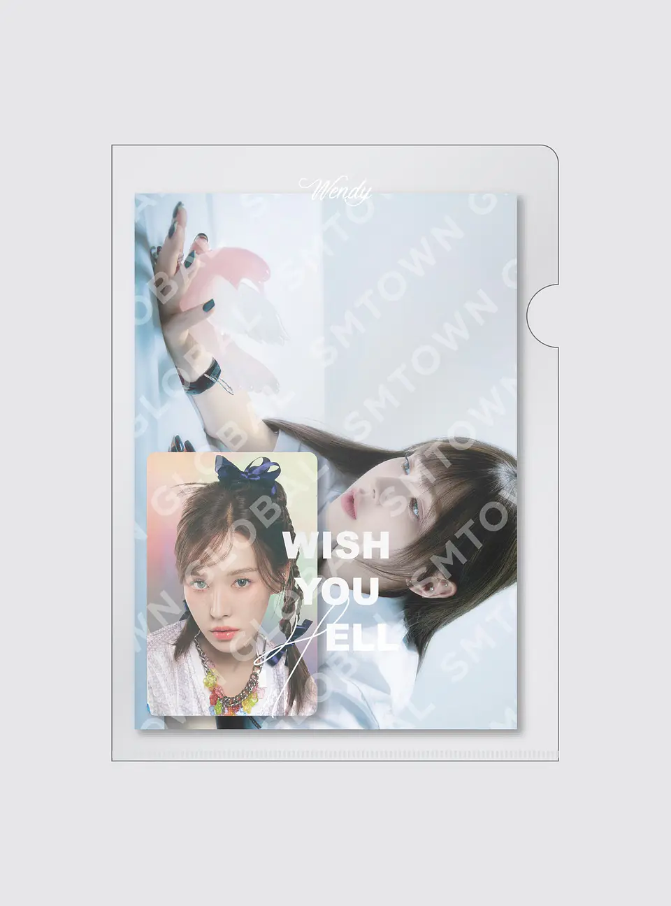 POSTCARD + HOLOGRAM PHOTO CARD SET - WENDY 'Wish You Hell - The 2nd Mini Album' MD 1