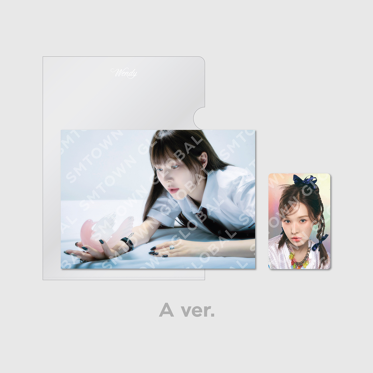 POSTCARD + HOLOGRAM PHOTO CARD SET - WENDY 'Wish You Hell - The 2nd Mini Album' MD 2