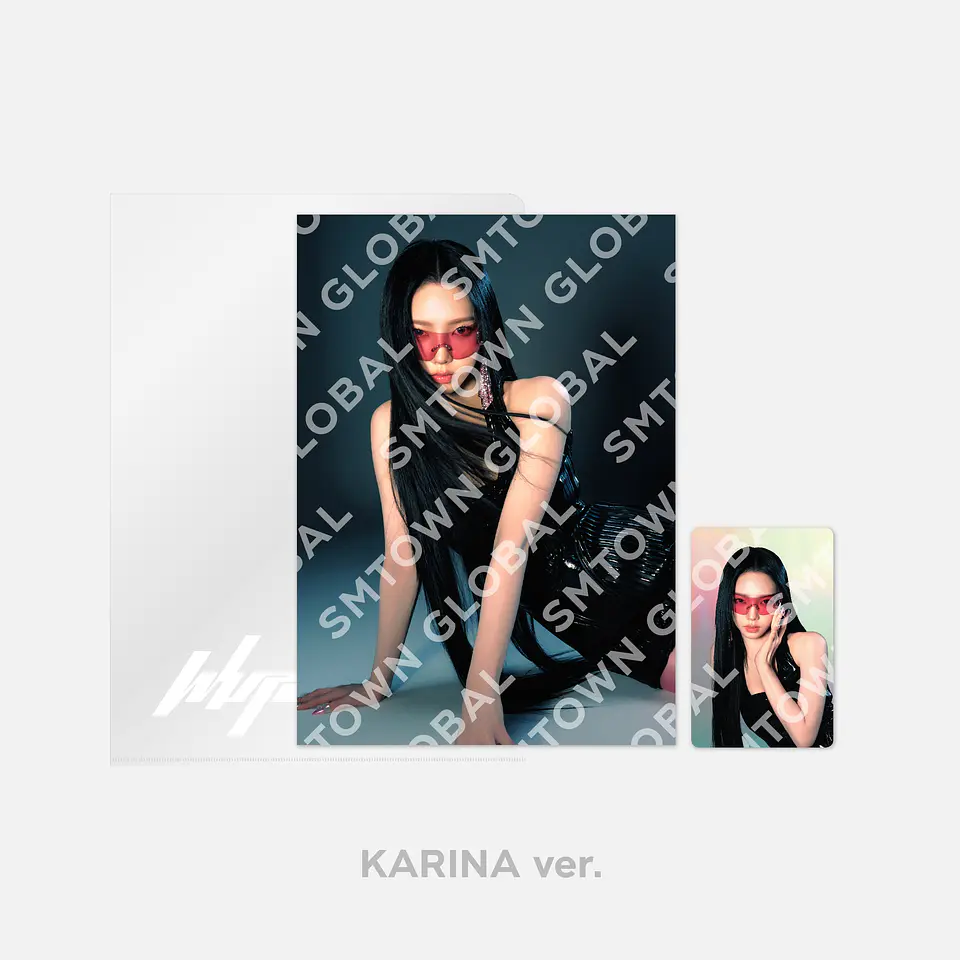 POSTCARD + HOLOGRAM PHOTO CARD SET - aespa WEEK - #Whiplash_mood POP-UP MD 2