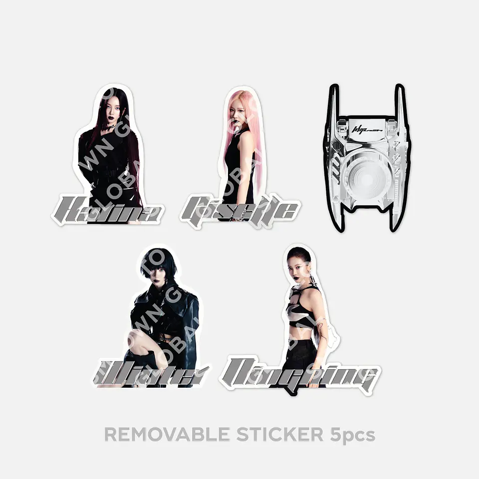 REMOVABLE STICKER - aespa WEEK - #Whiplash_mood POP-UP MD 2