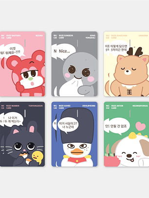 CARD COVER STICKER - RIIZE CHARACTER POP-UP 'WE LITTLE RIIZE @RIIZE PARK' MD
