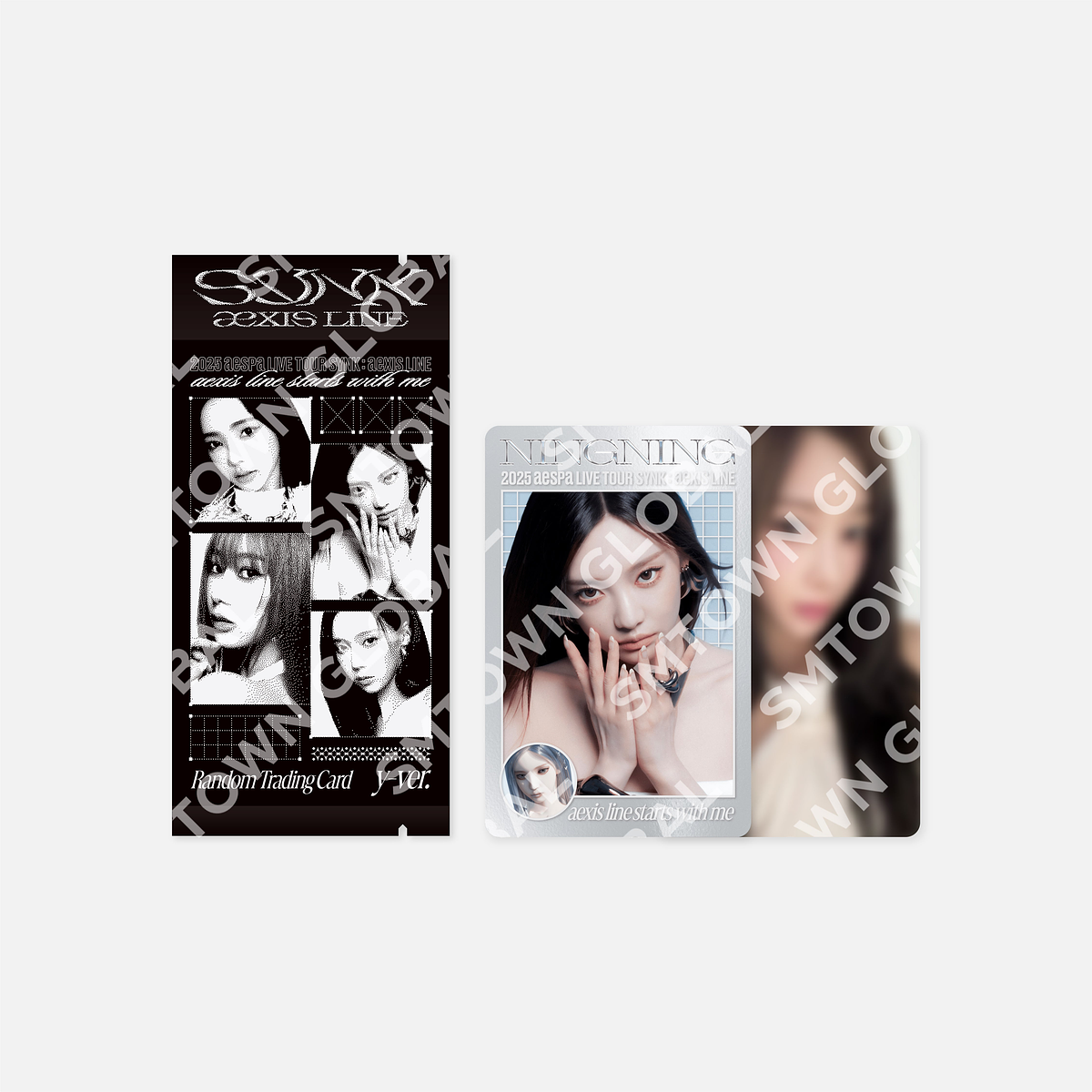 RANDOM TRADING CARD SET [Y ver.] - 2025 aespa LIVE TOUR - SYNK : aeXIS LINE - MD 1