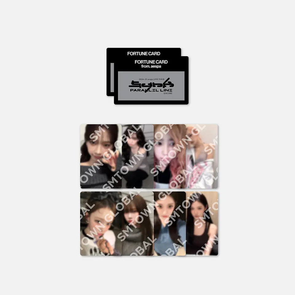 FORTUNE SCRATCH CARD SET - 2025 aespa LIVE TOUR - SYNK : PARALLEL LINE - ENCORE MD 1