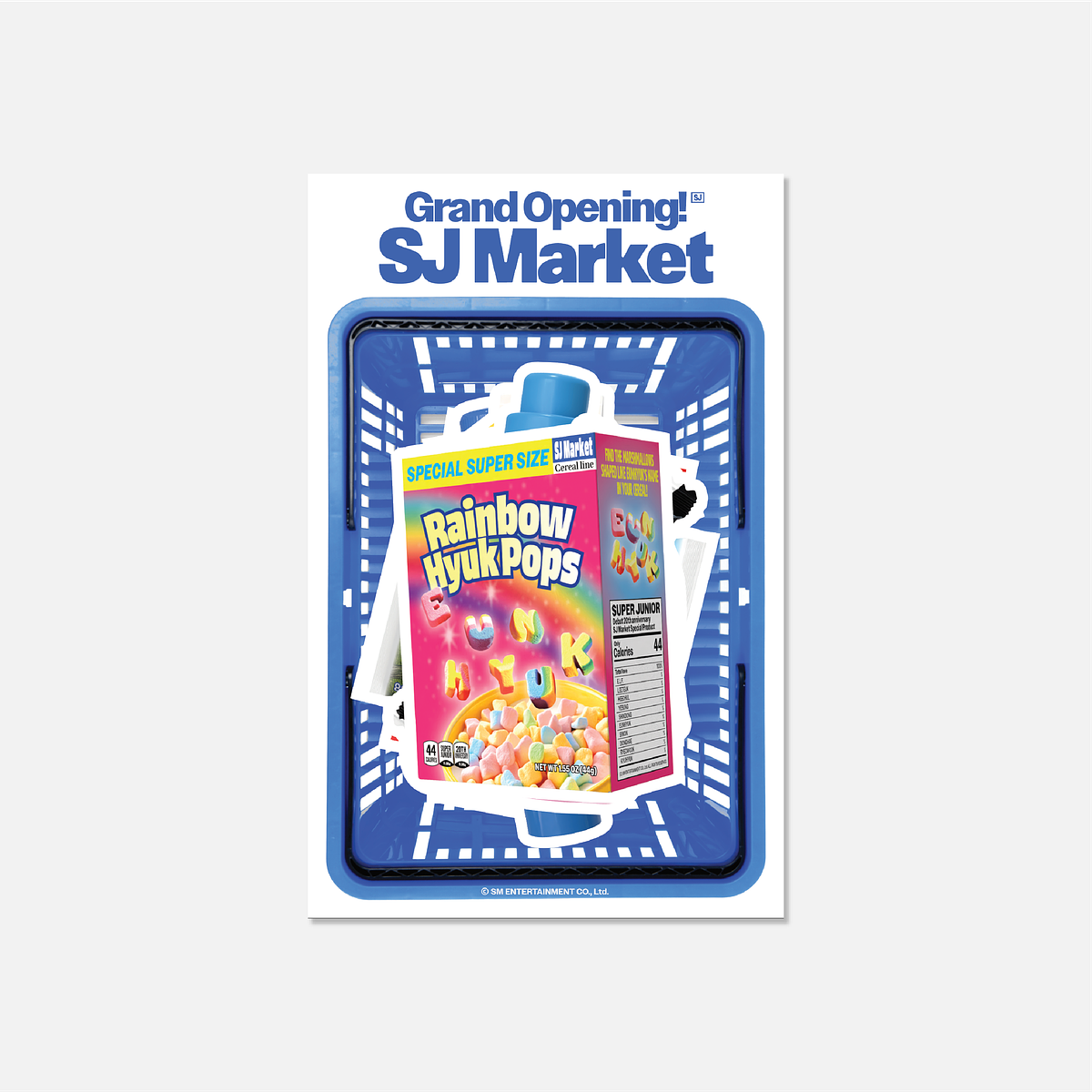 REMOVABLE STICKER - GRAND OPENING! SJ MARKET MD 1