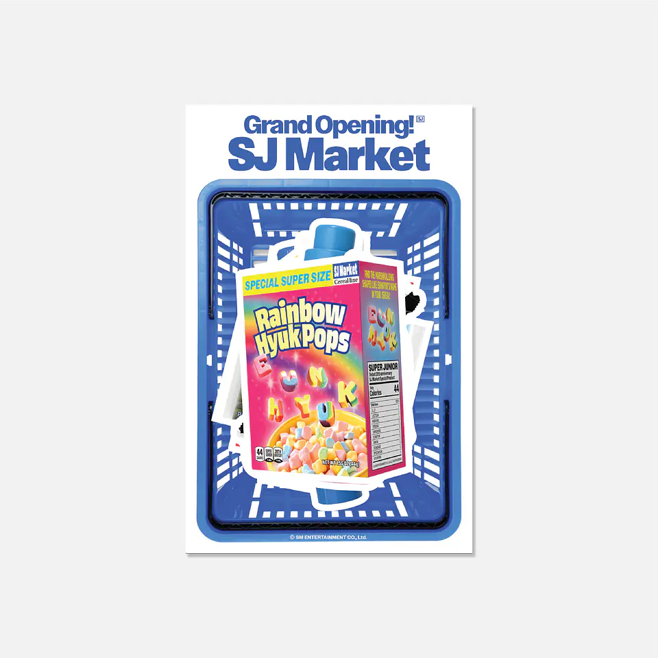 REMOVABLE STICKER - GRAND OPENING! SJ MARKET MD 1
