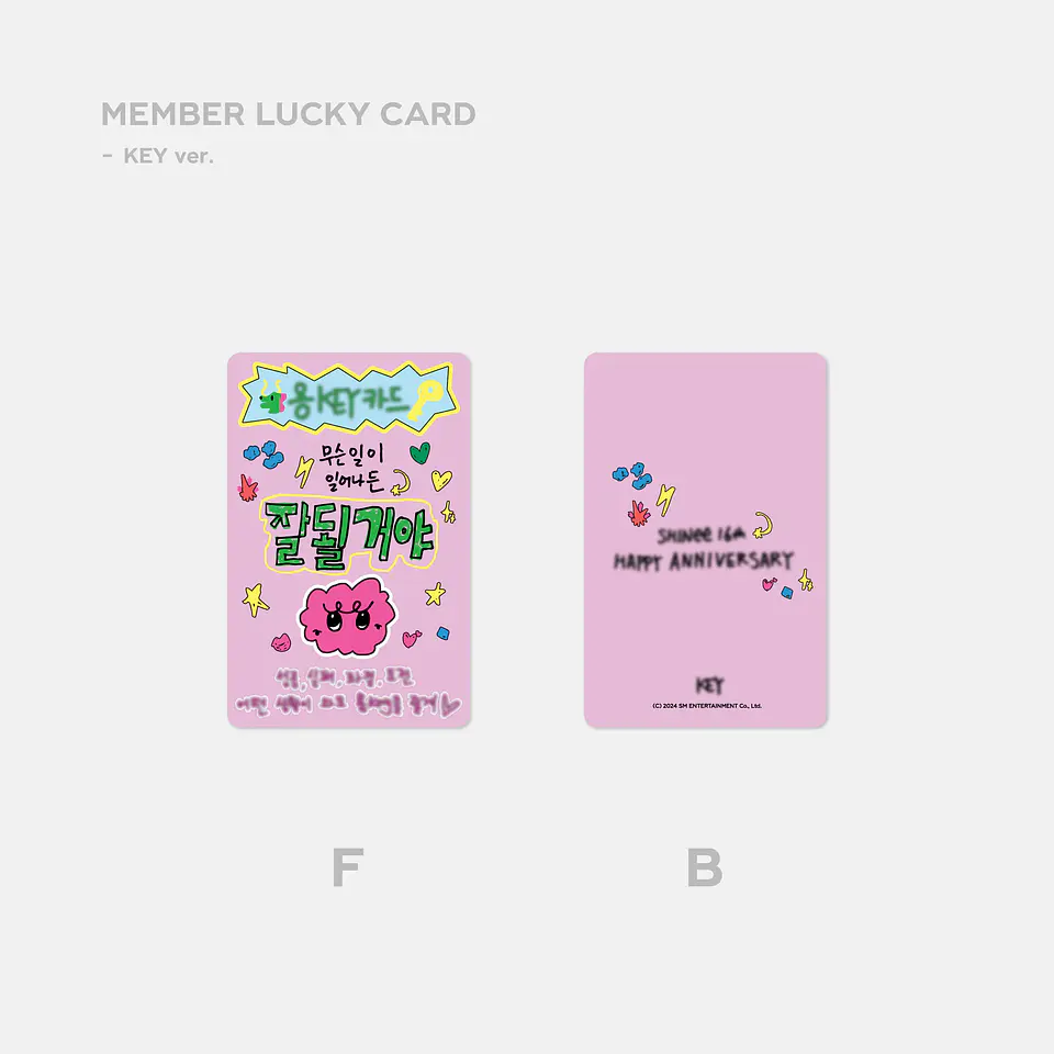 LUCKY CARD SET - SHINee 16th Anniversary MD 5