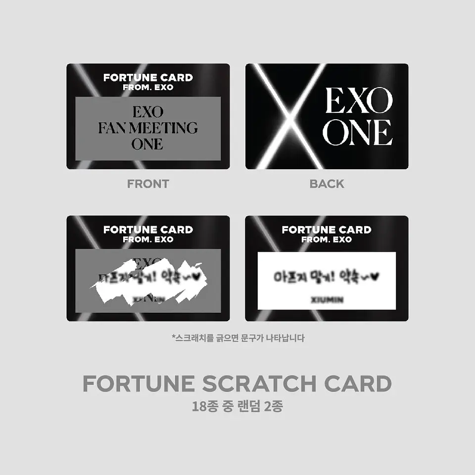 FORTUNE SCRATCH SET - 2024 EXO FAN MEETING : ONE MD 3