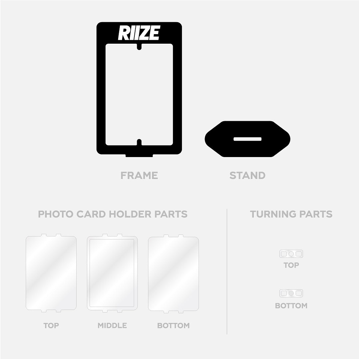 ACRYLIC TURNING STAND SET - 2024 RIIZE 'RIIZE UP' POP-UP MD 7