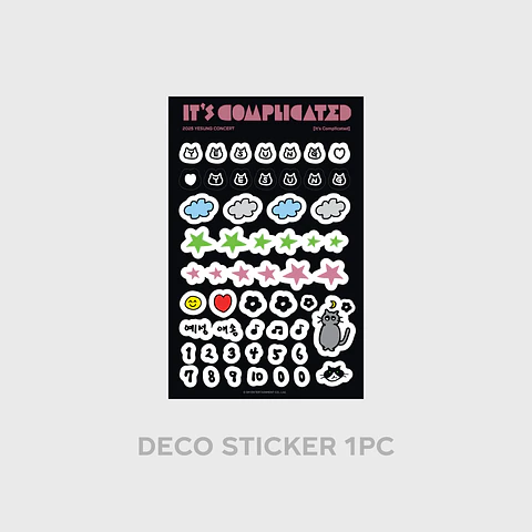 PHOTO CARD DECO STICKER SET - 2025 YESUNG CONCERT [It’s Complicated] MD