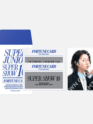 FORTUNE SCRATCH CARD SET - SUPER JUNIOR 20th Anniversary TOUR <SUPER SHOW 10> in SEOUL MD