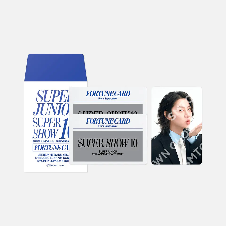 FORTUNE SCRATCH CARD SET - SUPER JUNIOR 20th Anniversary TOUR <SUPER SHOW 10> in SEOUL MD 1