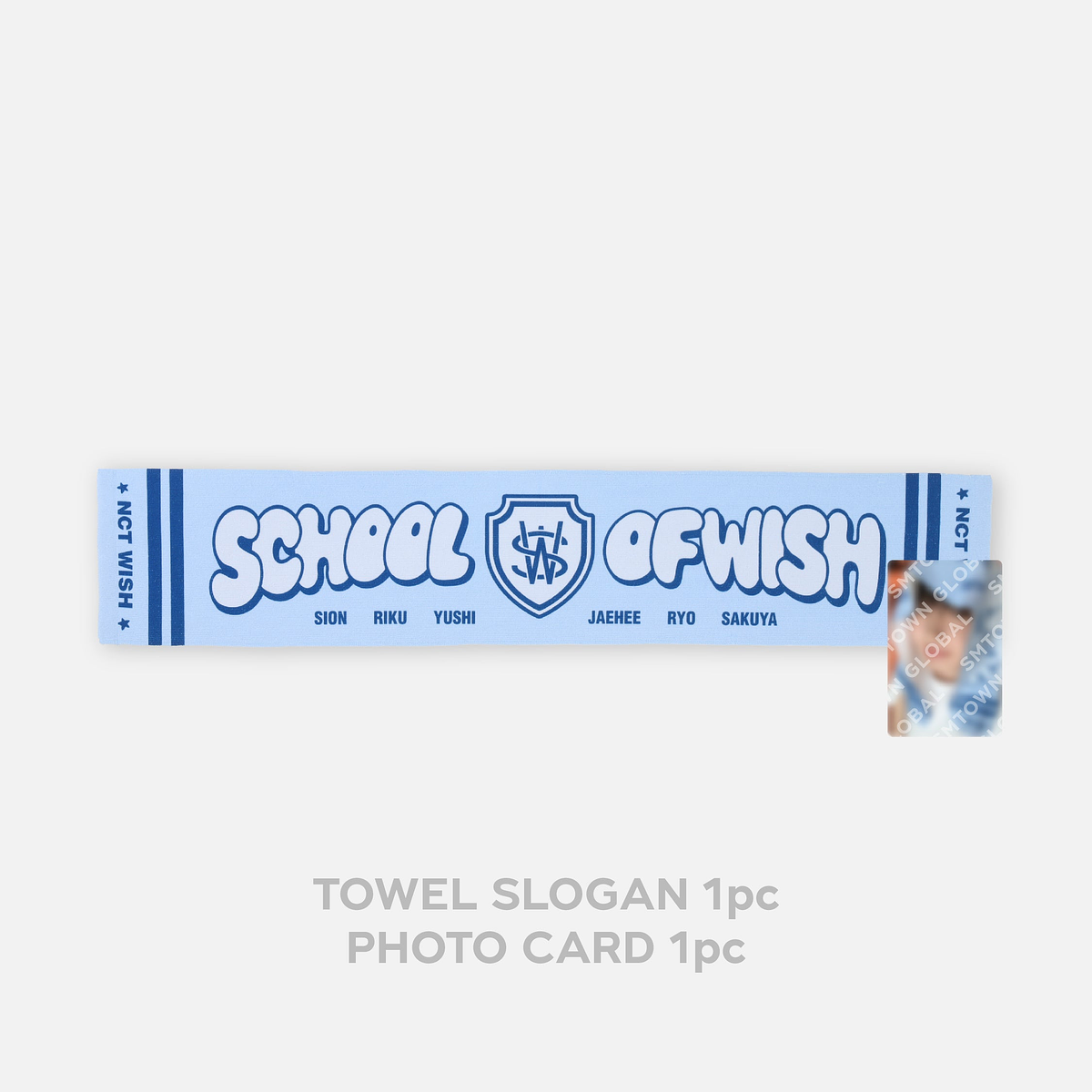 TOWEL SLOGAN SET - NCT WISH : SCHOOL of WISH 2
