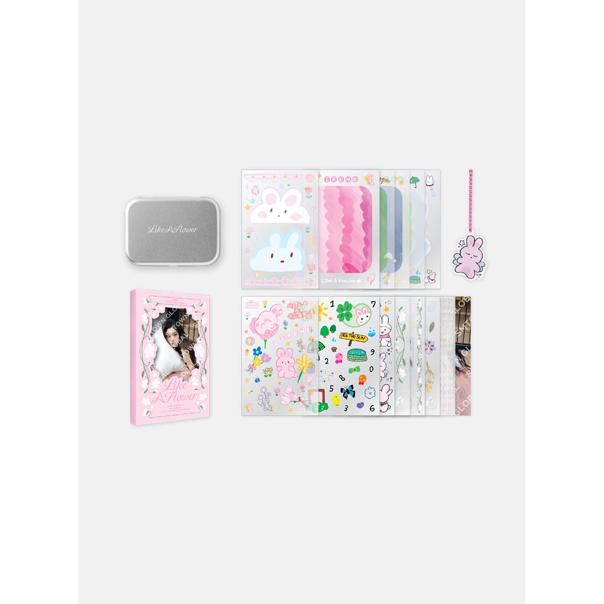 TIN CASE & STICKER BOOK SET - IRENE 'Like A Flower - The 1st Mini Album' MD 1