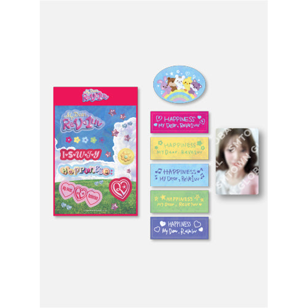 REMOVABLE STICKER SET - 2024 Red Velvet FANCON TOUR 'HAPPINESS : My Dear, ReVe1uv' MD 1