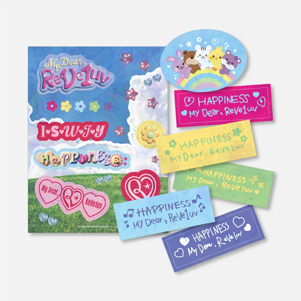 REMOVABLE STICKER SET - 2024 Red Velvet FANCON TOUR 'HAPPINESS : My Dear, ReVe1uv' MD 3