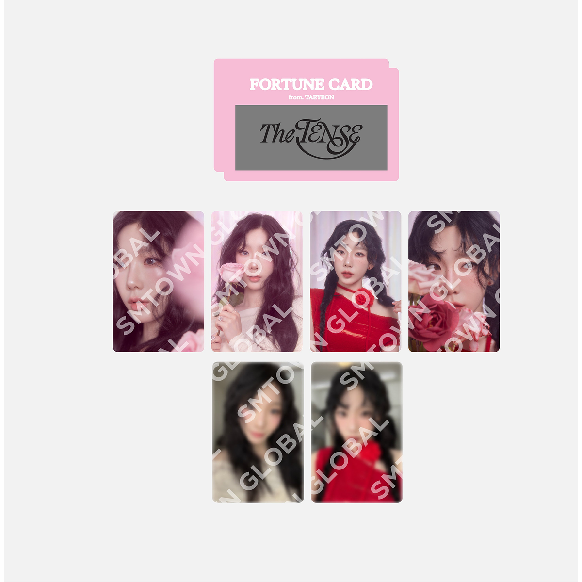 FORTUNE SCRATCH CARD SET - TAEYEON CONCERT - The TENSE MD 1