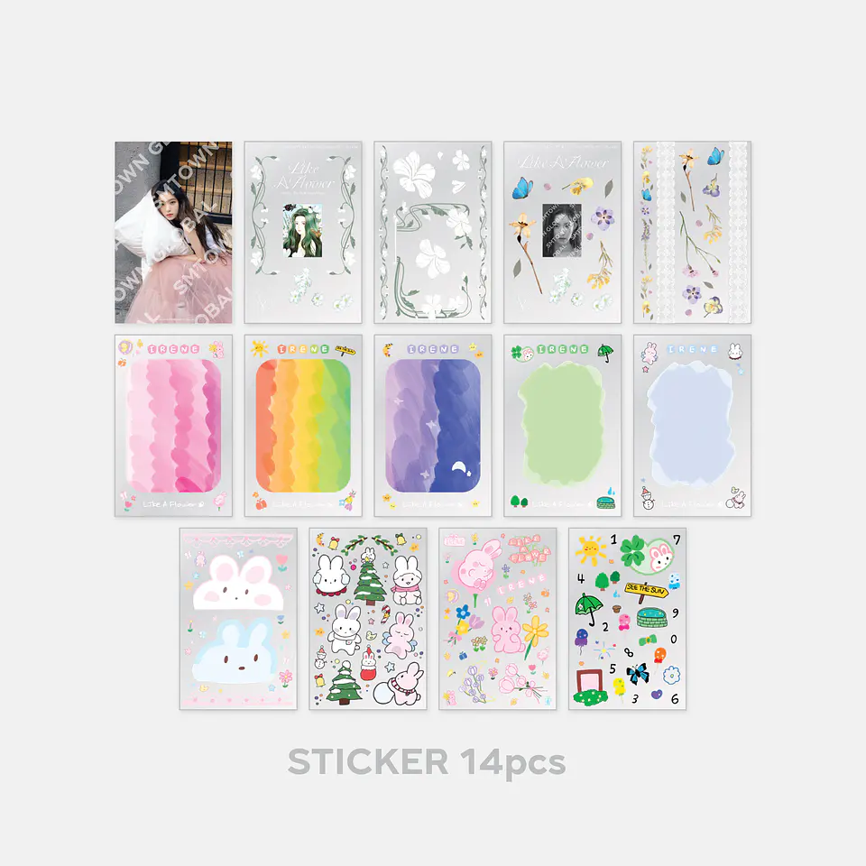 TIN CASE & STICKER BOOK SET - IRENE 'Like A Flower - The 1st Mini Album' MD 4