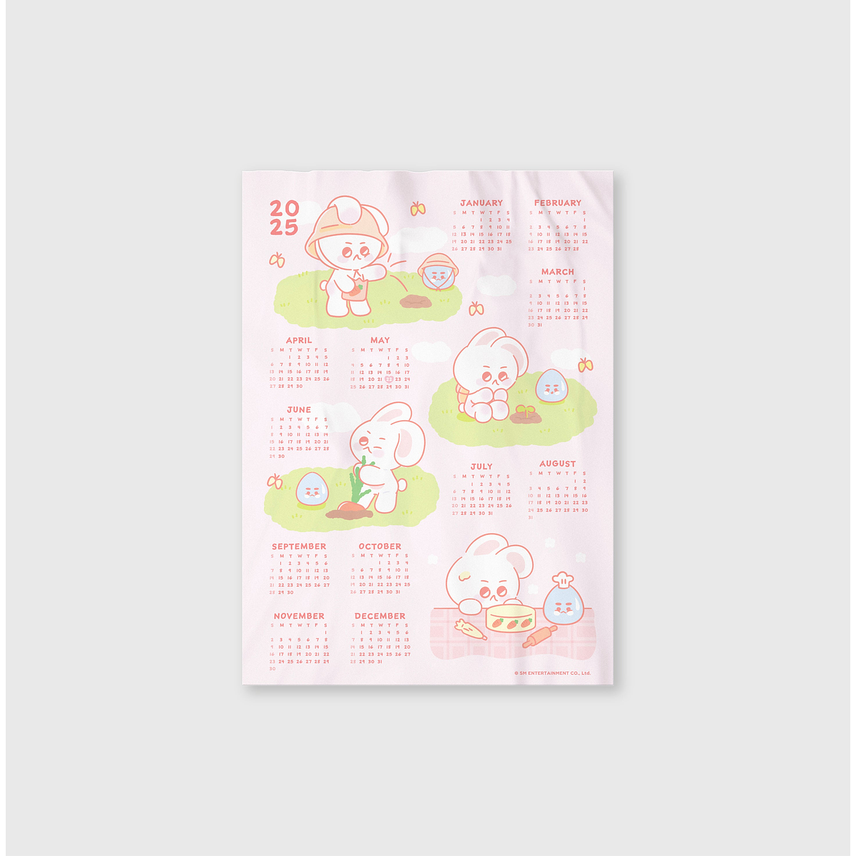 FABRIC CALENDAR - 2025 SUHO CONCERT ENCORE MD 1