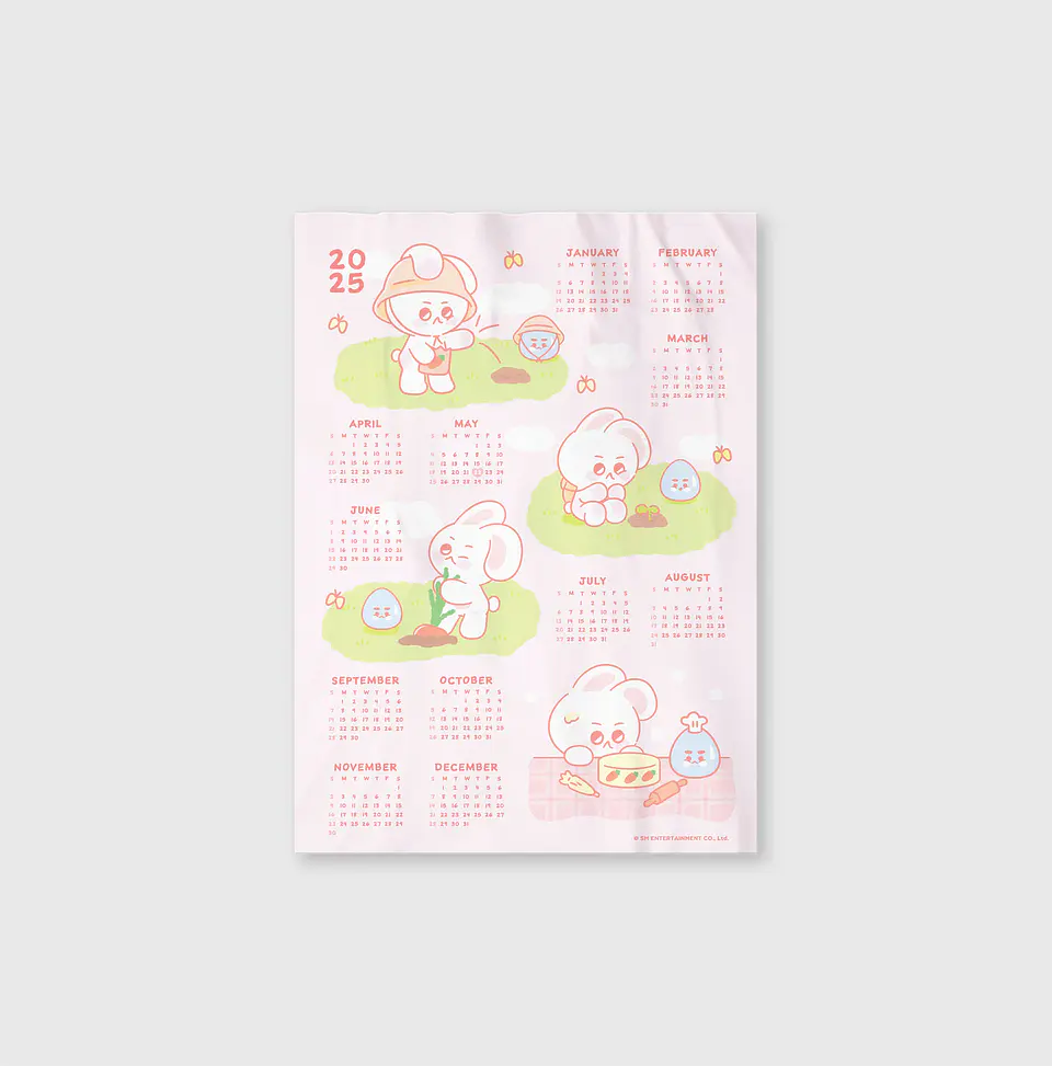 FABRIC CALENDAR - 2025 SUHO CONCERT ENCORE MD 1