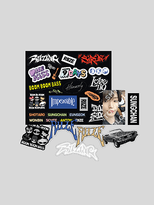 REMOVABLE LAPTOP DECO STICKER SET - RIIZE 'RIIZING - The 1st Mini Album' MD