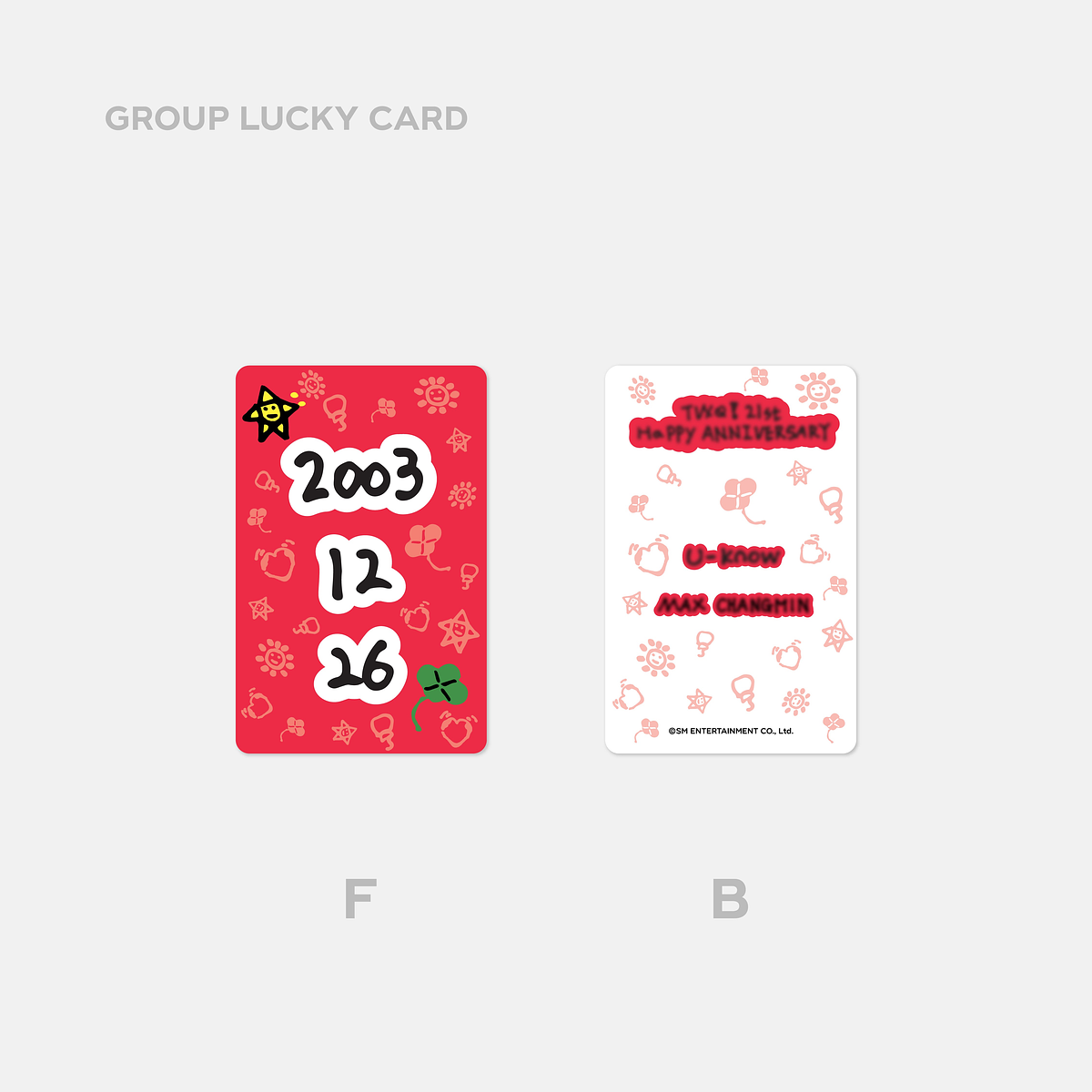 LUCKY CARD SET - TVXQ! 21st Anniversary MD 4