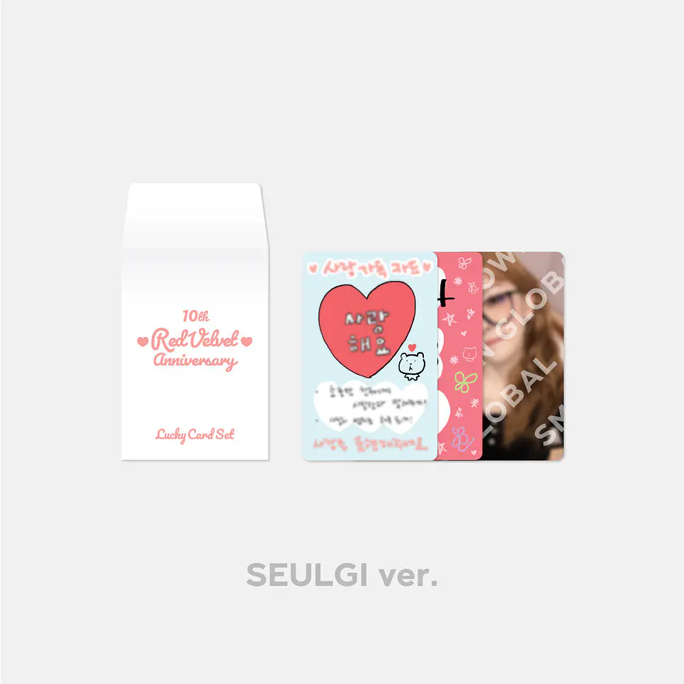LUCKY CARD SET - Red Velvet 10th Anniversary MD 8