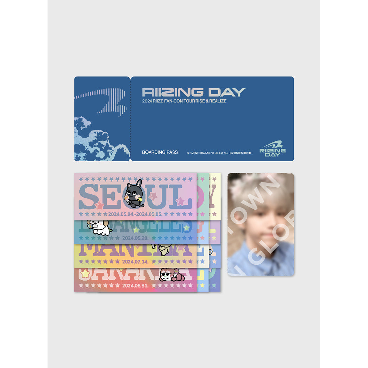 BOARDING PASS SET - 2024 RIIZE FAN-CON 'RIIZING DAY' FINALE MD 1