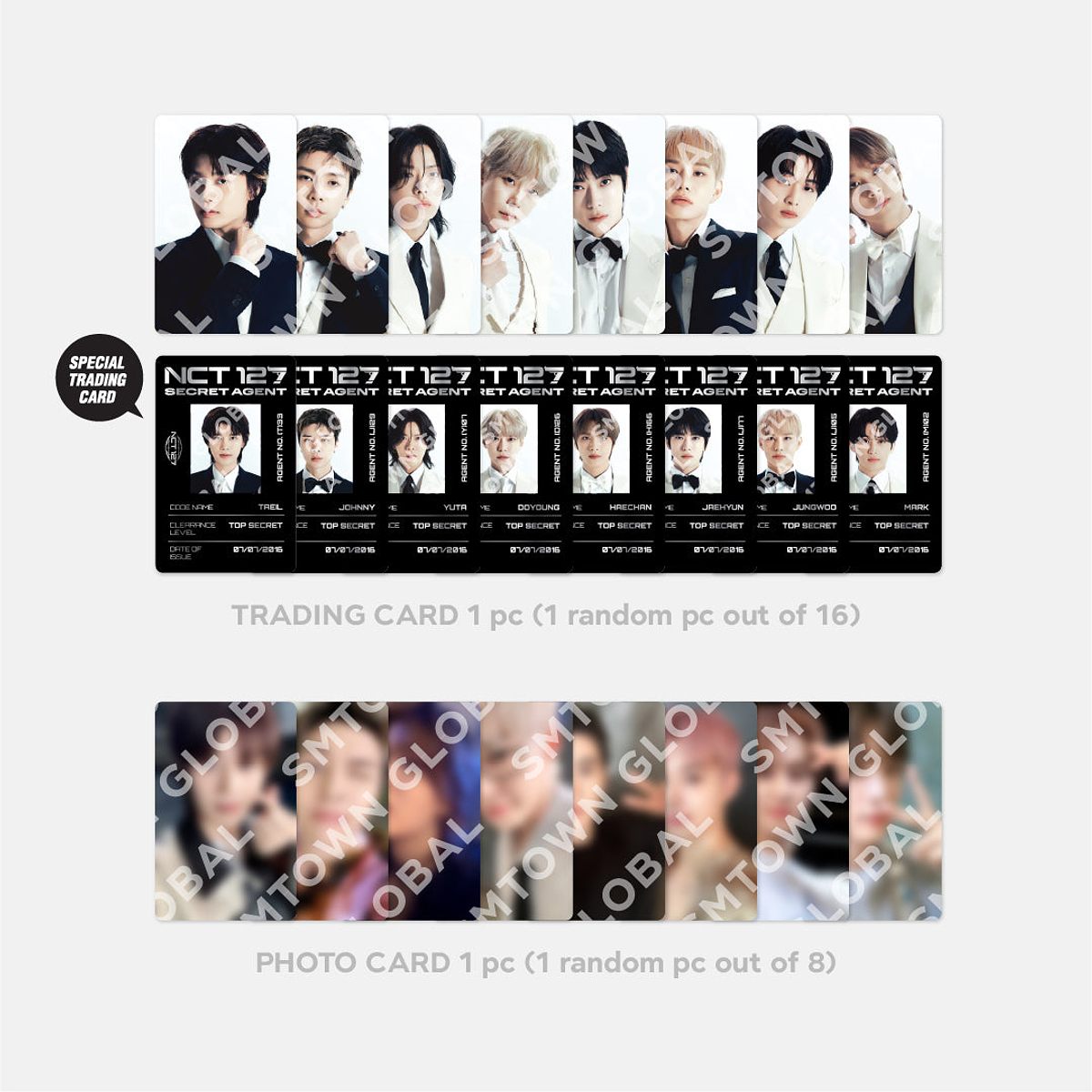 RANDOM TRADING CARD SET - 2024 NCT 127 8th ANNIVERSARY FANMEETING '8ECRET INVITATION' MD 3
