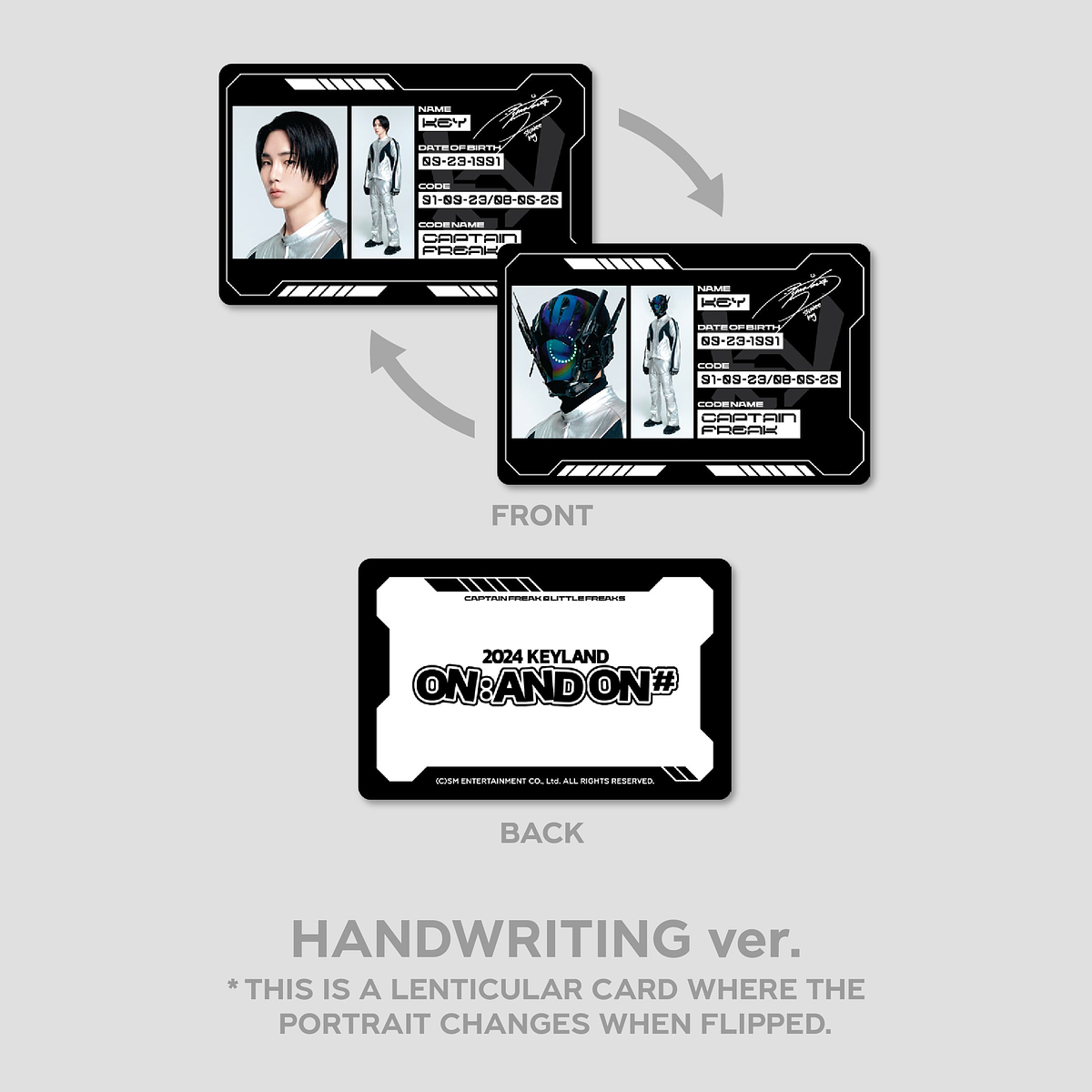 LENTICULAR ID CARD +  DECO STICKER SET - 2024 KEYLAND ON : AND ON <#> MD 4