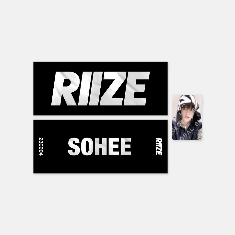 SLOGAN + PHOTO CARD SET - 2024 RIIZE 'RIIZE UP' POP-UP MD 1