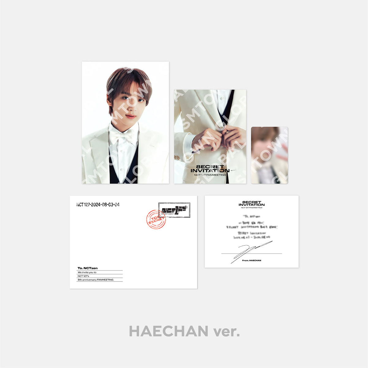 INVITATION SET - 2024 NCT 127 8th ANNIVERSARY FANMEETING '8ECRET INVITATION' MD 9