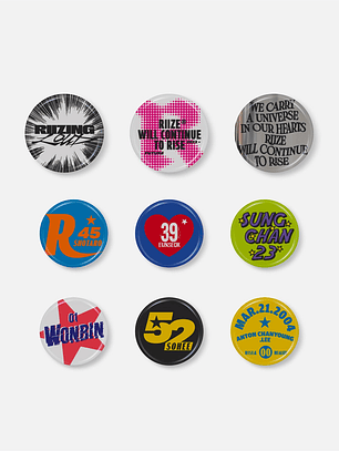 PIN BUTTON SET - 2025 RIIZE CONCERT TOUR [RIIZING LOUD] IN SEOUL MD