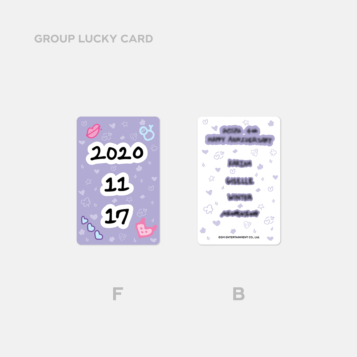 LUCKY CARD SET - aespa 4th Anniversary MD 4